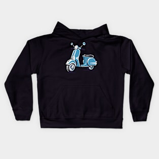 Retro Scooter Ride Graphic Tee Design Kids Hoodie